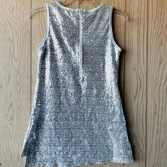 Alexandra Costumes performance gear SHOW silver sequin sleeveless tank S small - Picture 7 of 14